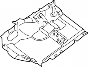 Floor covering front left Infiniti QX30 17- black, for cleaning