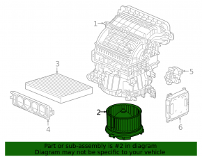 Motor heater fan Honda CRV 23-
