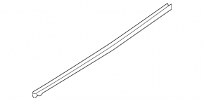 Glass seal inside rear left door Hyundai Santa FE Sport 13-18