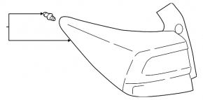 Light outer wing right Subaru XV Crosstrek 20-23