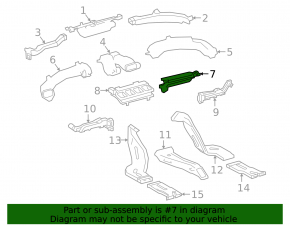 Heater air intake Toyota Camry v70 18-24