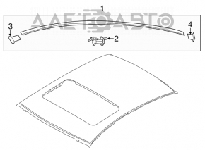 Roof lining left Hyundai Elantra UD 11-16