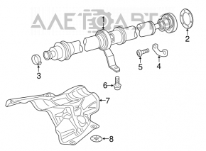 Propeller shaft driveshaft Audi A4 B8 08-16 2.0T