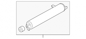 Air suspension receiver Porsche Cayenne 958 11-17