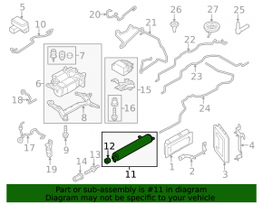 Air suspension receiver Porsche Cayenne 958 11-17