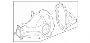 Rear differential gearbox Mercedes W167 GLE 350 20-23 2.0T, RWD
