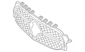 Mercedes A-Class V177 19-22 radiator grille with mesh, AMG pack