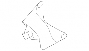 Left front panel trim for Mercedes H247 GLA 20-26, gloss black