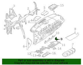 Left front panel trim for Mercedes H247 GLA 20-26, gloss black