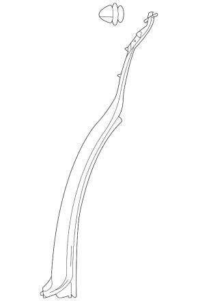 Side door seal, rear left, Mercedes X247 GLB 20-26