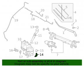 Mazda 3 14-18 Mexico Built Washer Fluid Level Sensor