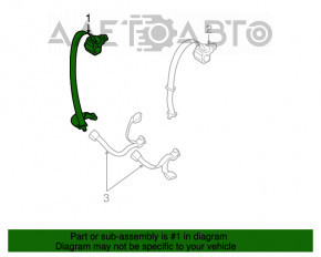 Seat belt rear right Mazda3 03-08