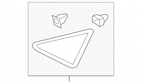 Plug triangle wing front left Ford Escape MK3 13- structure