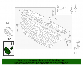 Mazda CX-3 16-21 radiator grille emblem under radar