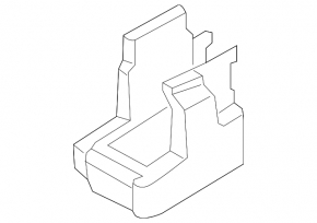 Driver's seat runner pads, front right, Ford Edge 15-24, black, 2 pieces
