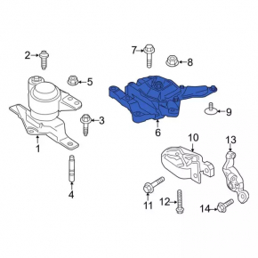 Left engine mount for Ford C-max MK2 13-18