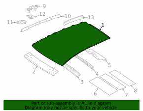 Metal roof Infiniti QX30 17-19 without hatch, sawed off