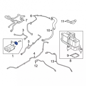 Ford Escape MK4 20 Fuel Vapor Purge Valve with Tubes