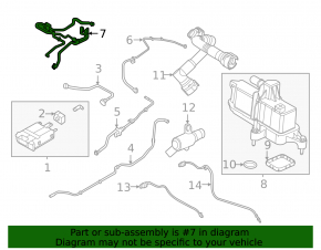 Ford Escape MK4 20 Fuel Vapor Purge Valve with Tubes
