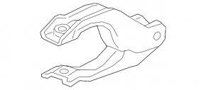 Automatic transmission bracket Chevrolet Volt 16 - iron