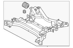 Front subframe BMW iX 21-25 IX