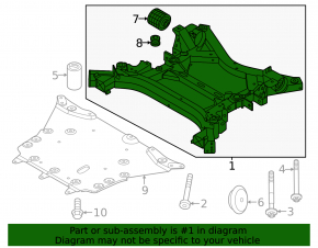 Front subframe BMW iX 21-25 IX