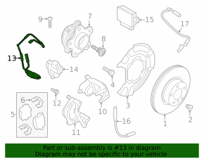 Brake pad wear sensor rear left BMW X3 G01 18-
