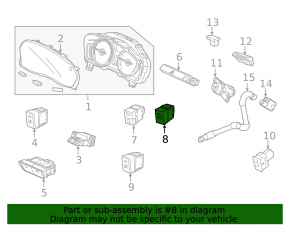Parking Assist Button Acura MDX 14-20
