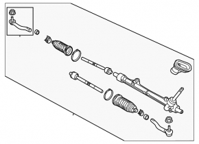 Nissan Kicks 20-25 steering rack, power steering