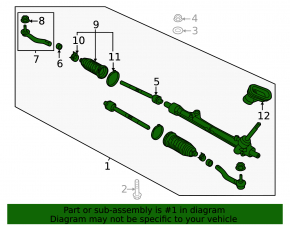 Nissan Kicks 20-25 steering rack, power steering