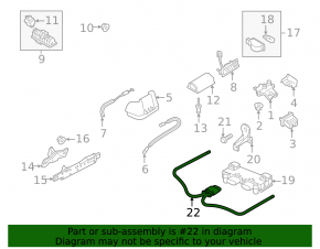Foot Tailgate Opening Sensor Audi A6 C7 12-18