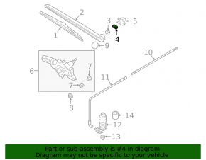 Rear windshield washer nozzle Audi Q3 83A 24-25
