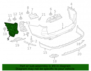 Rear bumper mount left outer BMW X7 G07 19-22