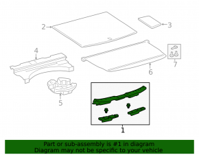 Toyota RAV4 Prime 21-24 trunk opening trim