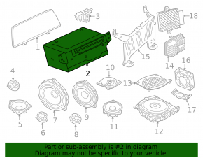 Radio tape recorder BMW 7 G11 G12 16-19
