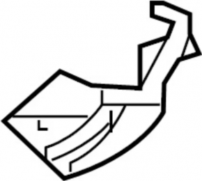 Hood hinge right Infiniti QX30 17-19