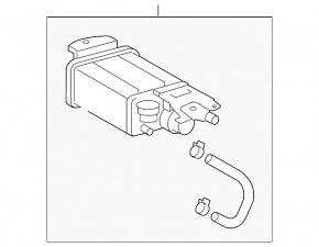 Carbon canister absorber assembly for Toyota Camry V40 hybrid