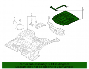 Audi Q7 4L 10-15 trunk trough on the body