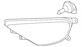 Right fog light for VW Touareg 15-17