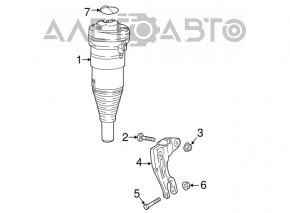Shock absorber front left Audi Q5 80A 18- BILSTEIN