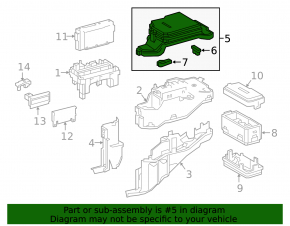Lexus RX350 16-19 Underhood Fuse Box Cover