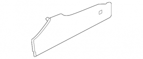 Right center console trim for Kia K5 21-24