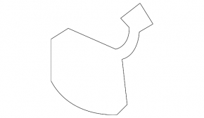 Kia Sportage 17-19 rear bumper tow hook cap structure