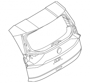 Naked tailgate for Nissan Rogue 25-26 US built