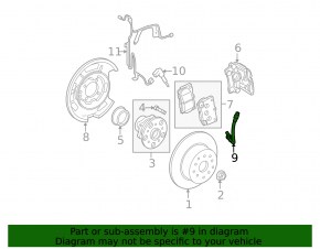 Brake hose rear left Lexus IS 06-13