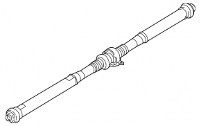 Drive shaft driveshaft long Porsche Cayenne 958 11-17 4.8 Turbo