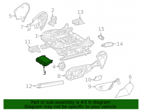 Driver's seat control unit for Mercedes W167 GLE 350 450 20-24