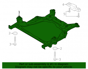 Front subframe Ford Edge 15- 2.0T