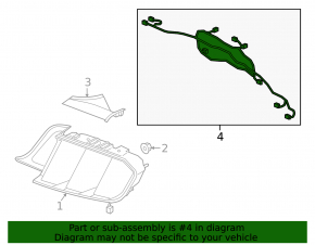 Wiring rear bumper Ford Mustang mk6 18-rest, for parking sensors