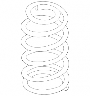 Rear left spring Mazda CX-5 13-16 stiffness green orange